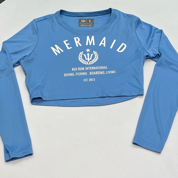 Mermaid Red Rum International Dri-Fit Crop Top - Picture 8 of 8
